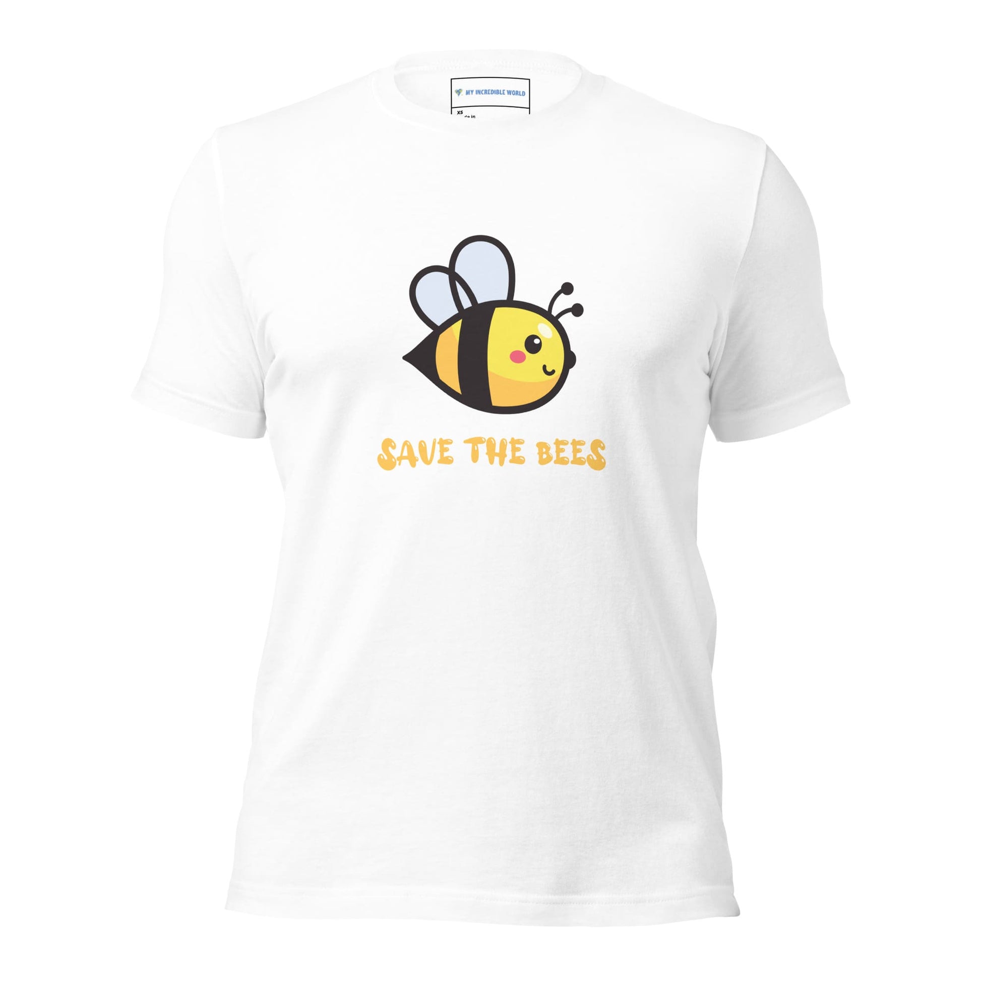 "Save the Bees" Bee T-Shirt (Unisex) White / XS