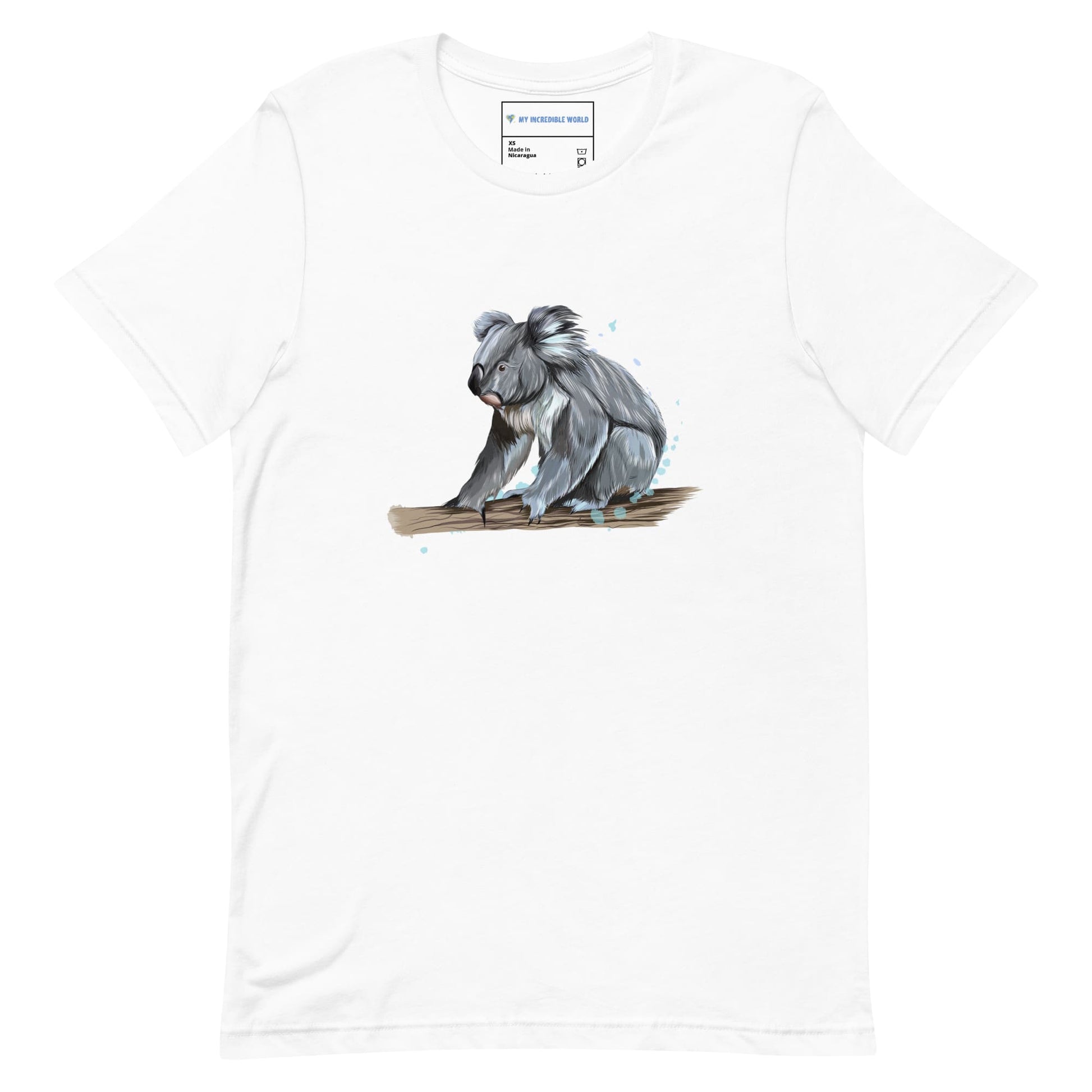 "Watercolor Koala" Koala T-Shirt (Adult Unisex) White / XS