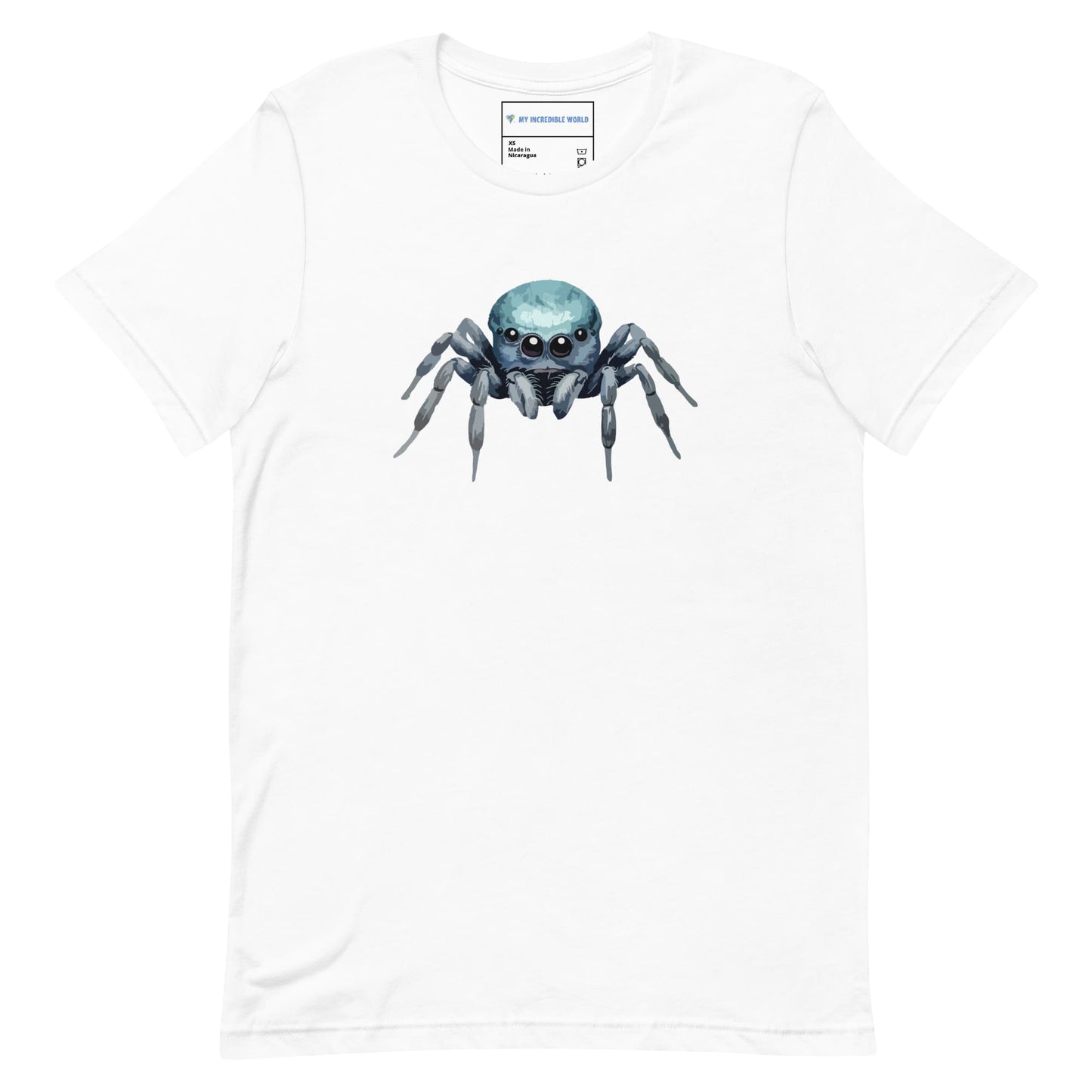 "Watercolor Spider" Cute Spider T-Shirt (Adult Unisex) White / XS