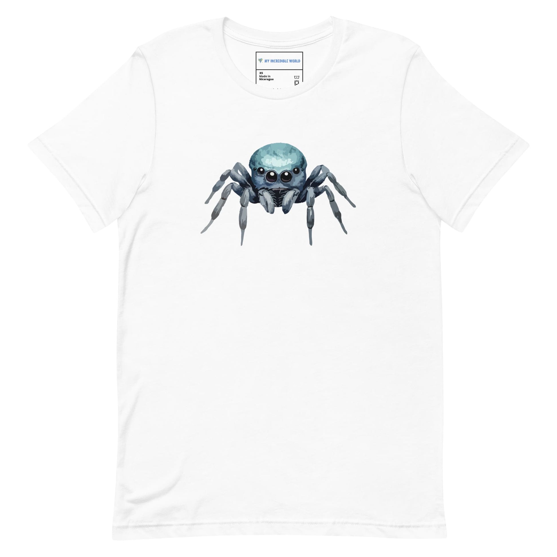 "Watercolor Spider" Cute Spider T-Shirt (Adult Unisex) White / XS