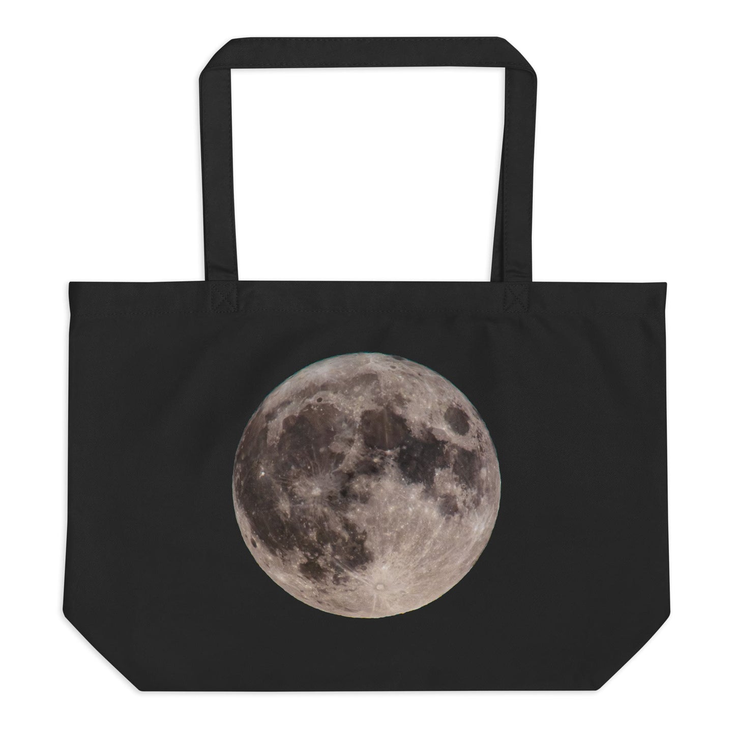 “Blue Moon Supermoon” Full Moon Large Organic Tote Bag