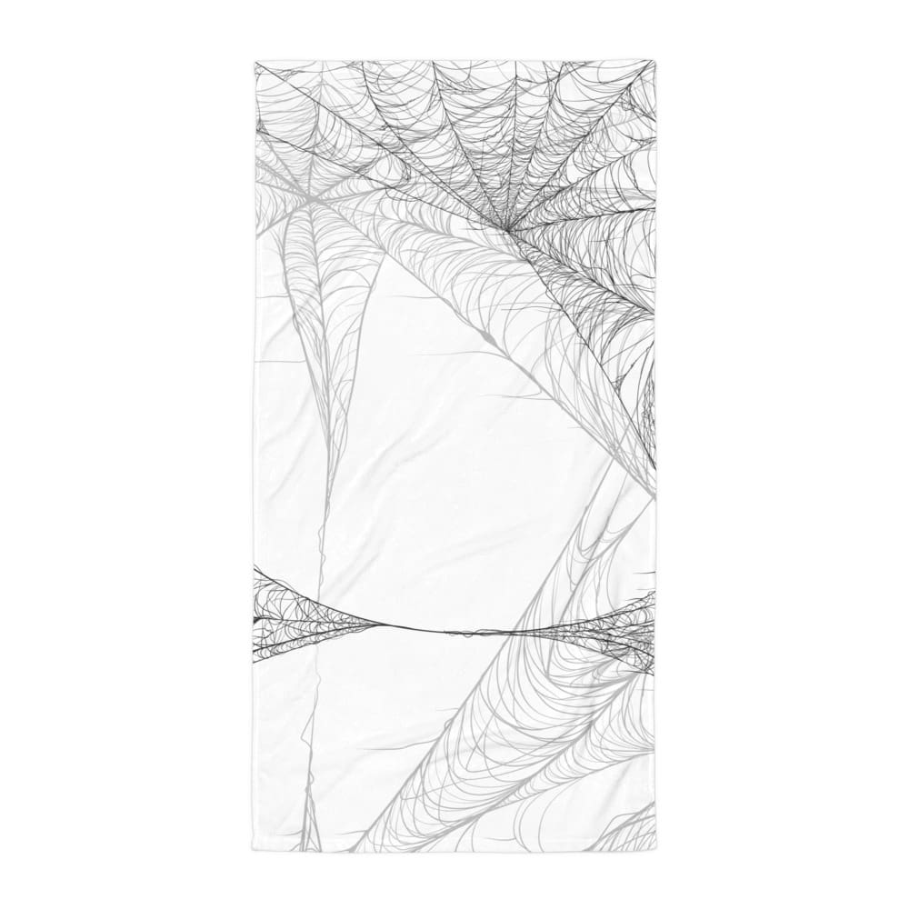 Minimalist Spiderweb Bath Towel