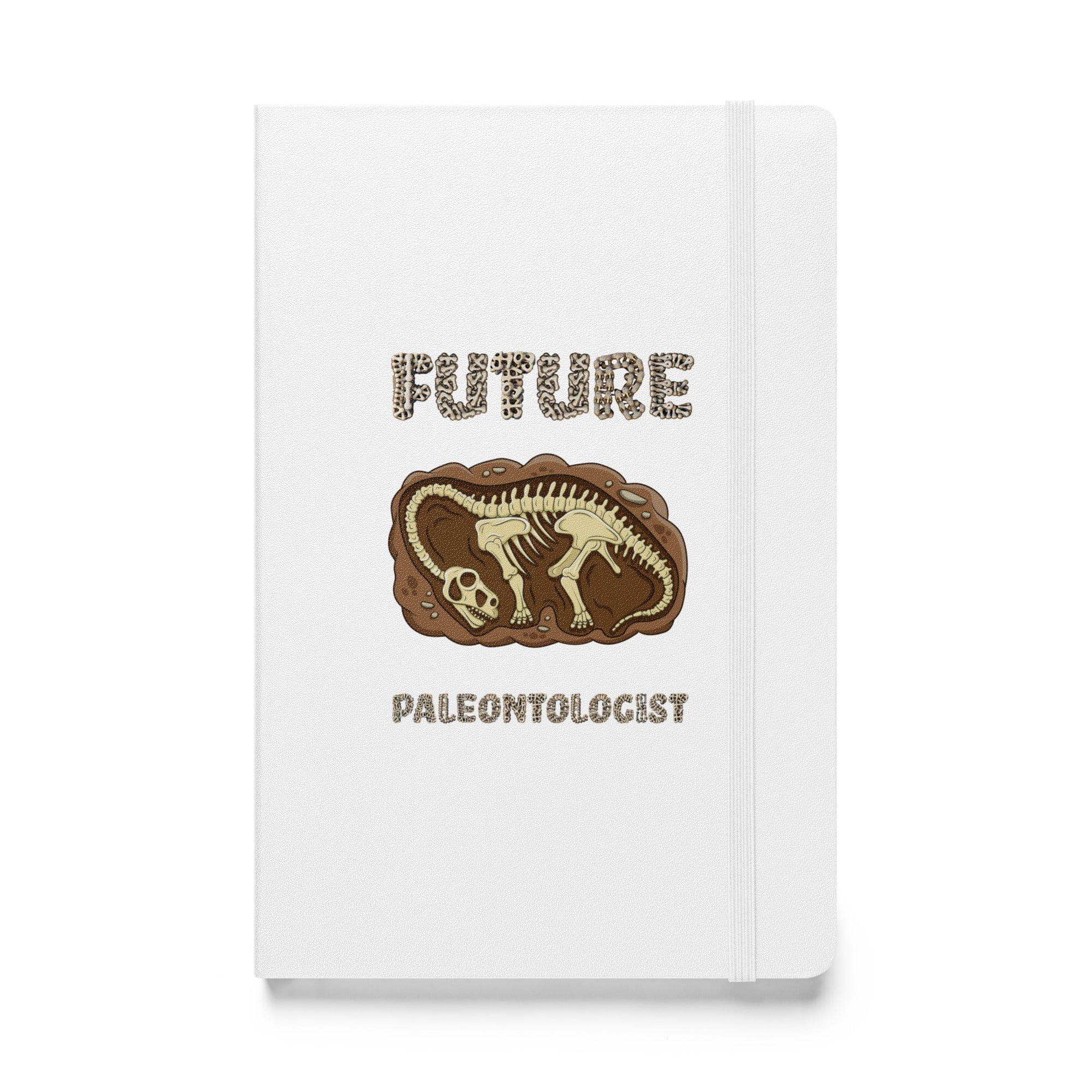 "Future Paleontologist" Dinosaur Hardcover Notebook/Journal White