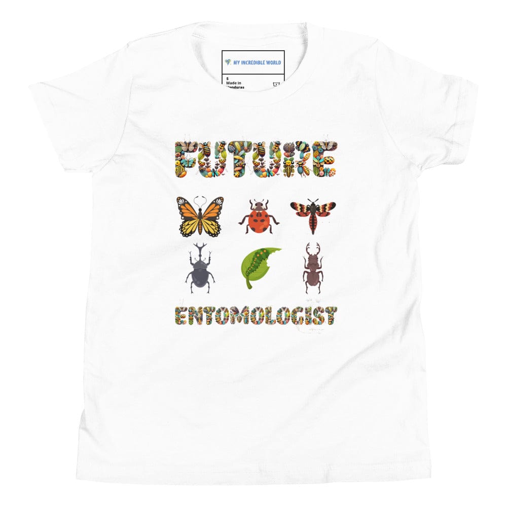 "Future Entomologist" Bugs & Insects T-Shirt for Kids (Youth/Kids) White / S